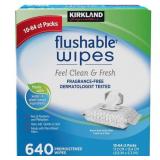 New Kirkland Signature Premoistened Flushable