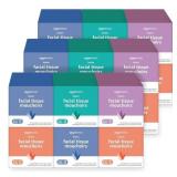 Damaged boxes but NEW Amazon Basics Facial Tissue