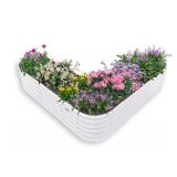 New A ANLEOLIFE Heart-Shaped Galvanized Raised