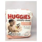 Huggies simply clean fresh scent 192 wipes