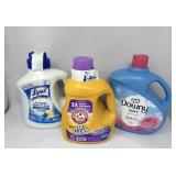 3pc Laundry Lot- detergent with oxi clean, fabric