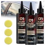 New 3 Pack Glass Polishing Liquid -Reduces