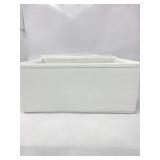 NEW 4-piece white pleather bins