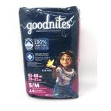 #1 nighttime underwear 43-68 lbs s/m 14 count