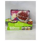 NEW but damaged boxes of Reusable Ziplock Bags,