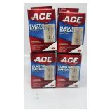 New Lot of 4 ACE 3 Inch Elastic Bandage with