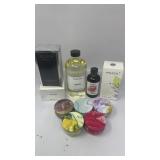 Lot of essential oils, candles, aroma scents New