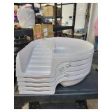 Lot of 5 Step Side Litter Pans, New Does Not Come