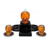 New Krown Kitchen Skull Whiskey Decanter Set