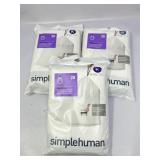 New Lot of 3 simplehuman Code K Custom Fit