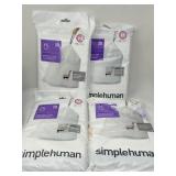 New Lot of 4, simplehuman Code M Custom Fit