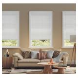 New 2.5 Inch Cordless Faux Wood Blind, 23" W x