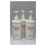 Lot of 3 Shiseido Fino Premium Touch Shampoo -