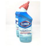 2 pack Clorox toilet bowl cleaner clinging bleach