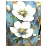 Large hand painted wall art 19x29 inches framed