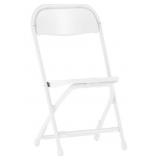 New Flash Furniture Kids White Plastic Folding