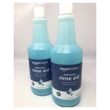 2 pack Amazon basics dishwater rinse aid removes