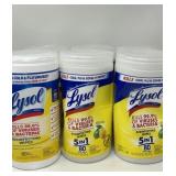 New Lot of 6, Lysol Disinfectant Wipes,
