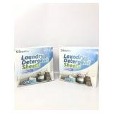 2 pack laundry detergent sheets lavender 300