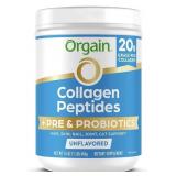 Orgain Hydrolyzed Collagen Peptides + Prebiotic &