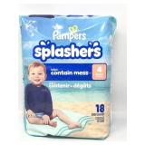Pampers splashers helps contain messes size 4