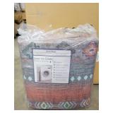 New releany area rug 8x10 colorful red brown