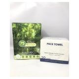 75 count cl face towels 10x12 super soft clean