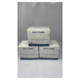 New Lot of 3 Face Towels 10x12 Inch, 50 Count