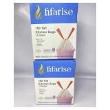 13 gallon Kitchen Trash Bags Drawstring, Tall