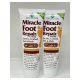 New Lot of 2, Miracle Foot Repair Cream (8 oz)