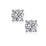 New Moissanite Stud Earrings, 1CT, D Color VVS1