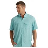 New XL HUK Mens Tide Point Pattern Short Sleeve