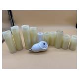 Flameless candles and security camera