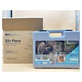 New AmScope 52+ piece microscope set