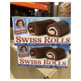 Lot of 2 Little Debbie Swiss Rolls, 13 Ounce. BB