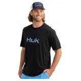 New XL HUK Mens Performance Fishing Logo Tee,