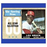 Vintage Lou Brock 1968 Topps Set-Break #372 St