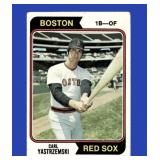 Vintage Carl Yastrzemski Yaz 1974 Topps Set-Break