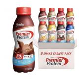 New Premier Protein Shake, 8 Flavor Variety Pack,
