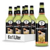 New Mr & Mrs T Whiskey Sour Mix, 1 L bottle (Pack