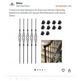 5-Pack Iron Stair Balusters for Staircase