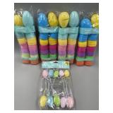 80 Count Easter Plastic Eggs & 10 Happy Easter