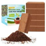 New Coco Coir Bricks 6 Pack Premium 100% Organic