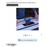 Kreg PRS1015 Precision Router Table Fence.