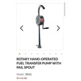 ROTARY HAND-OPERATED FUEL TRANSFER PUMP WITH PAIL