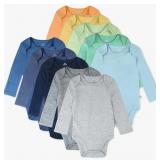 New 12Month HonestBaby 10-Pack Long Sleeve