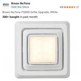 Broan-NuTone FG600 Grille Upgrade, White (open