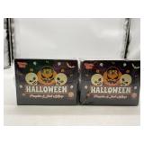 New 2 Box Lot of Halloween Pumpkin & Skull