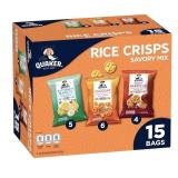 New Quaker Rice Crisps, 4 Flavor Savory Mix, 15