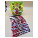 Swedish fish sour patch kids and jack link beef